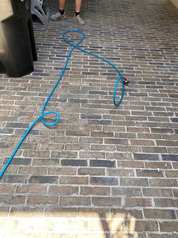 Brick Walkway Pressure Wash - BEFORE