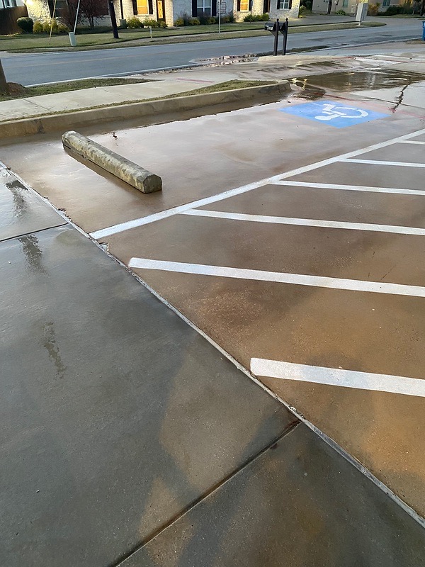 Parking Lot Pressure Wash - AFTER