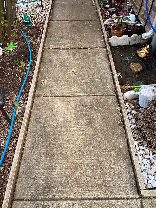 Sidewalk Pressure Wash - BEFORE