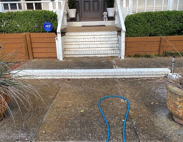 Entry Steps Pressure Washing BEFORE