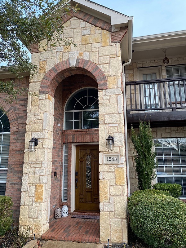 Stone Facade Pressure Wash - AFTER