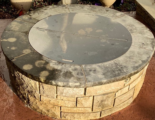 Outdoor Fire Pit Pressure Wash - BEFORE