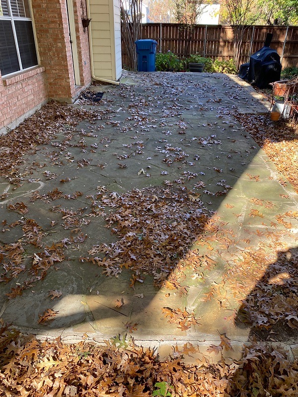 Patio Pressure Wash - BEFORE