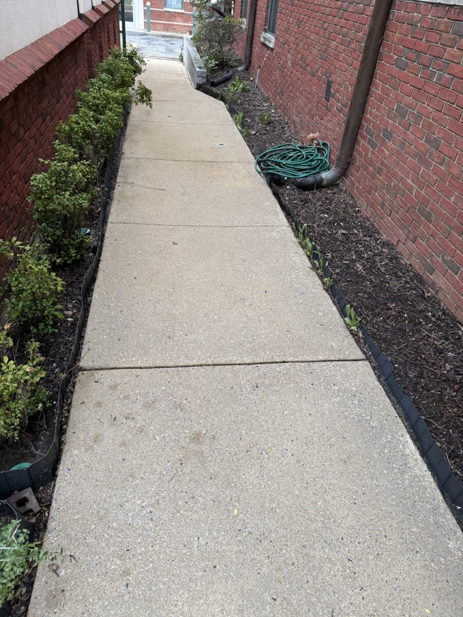 Sidewalk Pressure Wash - After